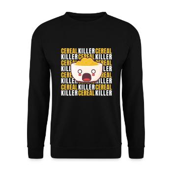 Cereal Killer Halloween Costume Muesli - Sweat-shirt Unisexe - noir - Devant - Alina (178cm) & Michal (187cm)