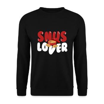 Snus Lover Tobacco Nicotine - Unisex Sweatshirt - black - Front - Alina (178cm) & Michal (187cm)