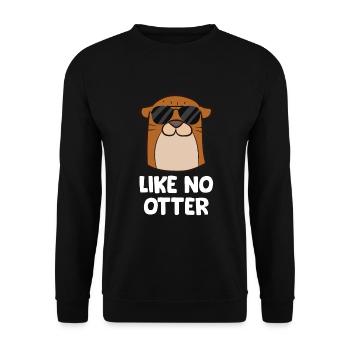 Drôle de loutre comme pas de loutre Drôle de loutre de mer - Sweat-shirt Unisexe - noir - Devant - Alina (178cm) & Michal (187cm)