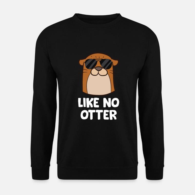 Lustiger Otter wie kein Otter Lustiger Seeotter - Unisex Pullover - Schwarz