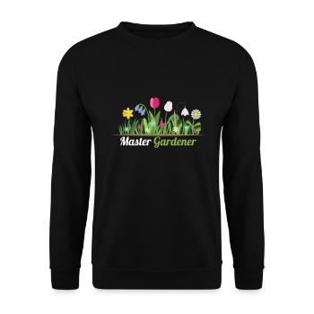 Maître jardinier Garten Gärtner - Sweat-shirt Unisexe - noir - Devant - Alina (178cm) & Michal (187cm)