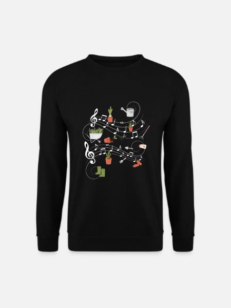 Musique Notes musicales Gardener - Sweat-shirt Unisexe - noir