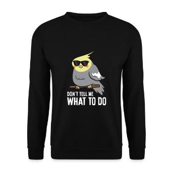 Cricket Dad Funny Cricket Father - Unisex Sweatshirt - black - Front - Alina (178cm) & Michal (187cm)