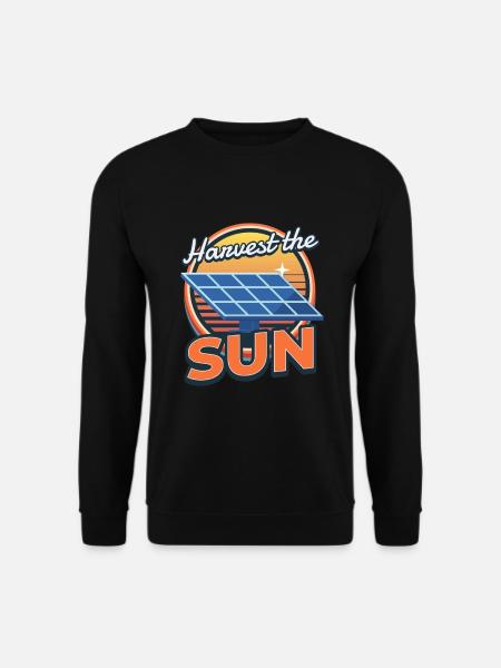 Harvest The Sun Solar Photovoltaik Sonne - Unisex Pullover - Schwarz