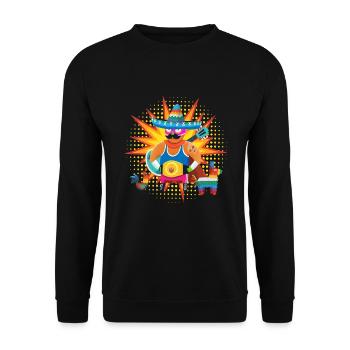 Lucha Libre Kämpfer Mexiko Wrestling - Unisex Pullover - Schwarz - Vorne - Alina (178cm) & Michal (187cm)