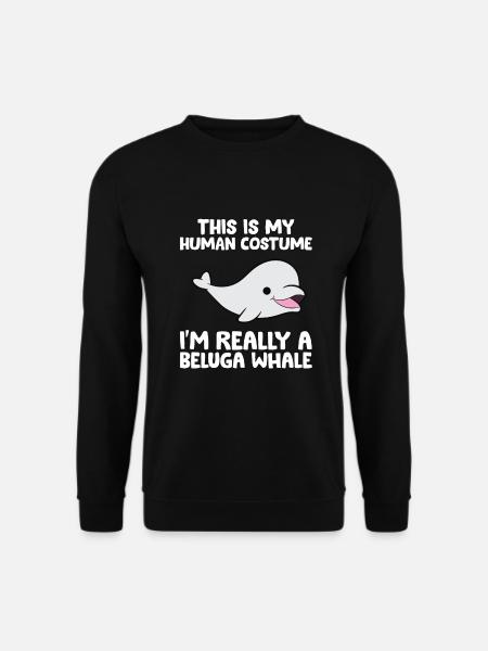 C’est mon costume humain je suis vraiment - Sweat-shirt Unisexe - noir