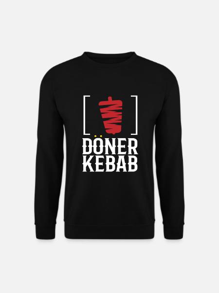 Doner Kebab Kebab Kebab skewer Rotisserie Snack - Unisex Sweatshirt - black