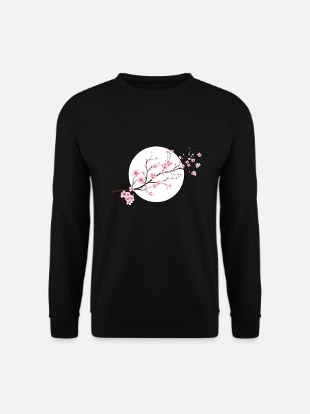 Kirschblüten Frühling Japan Natur - Unisex Pullover - Schwarz
