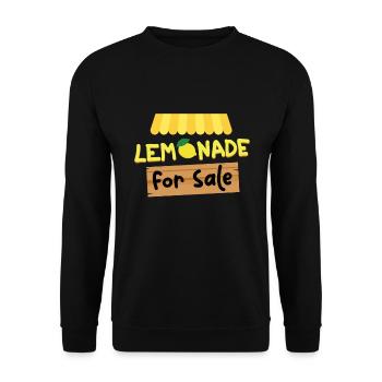 Lemonade For Sale Limonade - Unisex Sweatshirt - black - Front - Alina (178cm) & Michal (187cm)