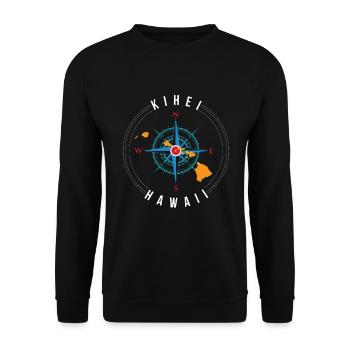 Kihei Hawaii Beach Vacances Surfeur - Sweat-shirt Unisexe - noir - Devant - Alina (178cm) & Michal (187cm)