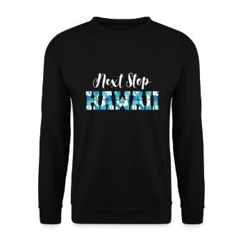 Prochain arrêt Hawaii Beach Vacation Surfer - Sweat-shirt Unisexe - noir - Devant - Alina (178cm) & Michal (187cm)