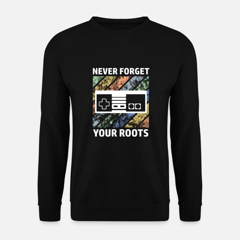 Gamer Controller Retrogamer Dicton - Sweat-shirt Unisexe - noir