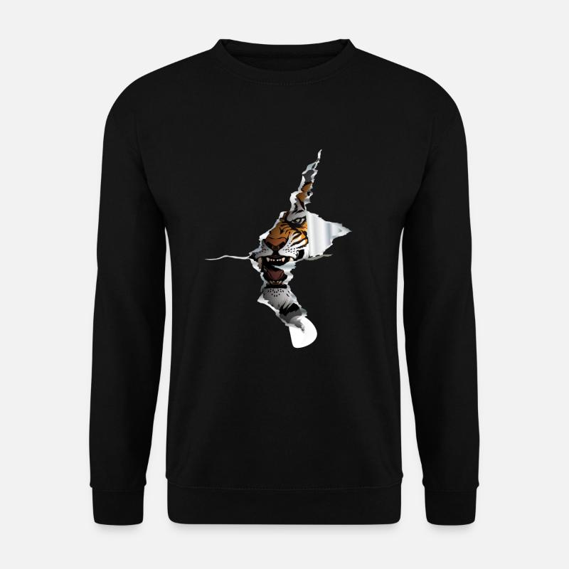 Tiger Roar Big Cat - Unisex Sweatshirt - black