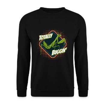 Totally Buggin Grasshopper Grasshopper - Unisex Sweatshirt - black - Front - Alina (178cm) & Michal (187cm)