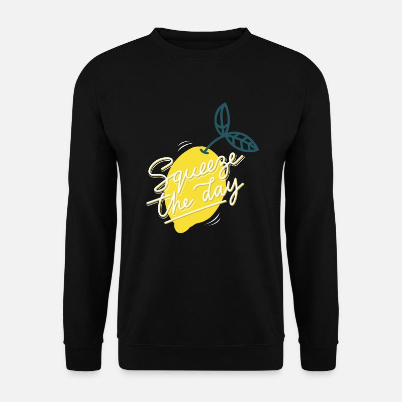 Squeeze The Day Zitrone Limonade - Unisex Pullover - Schwarz