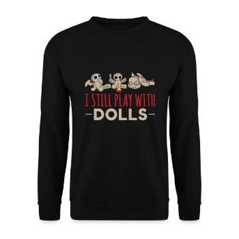 Play With Dolls Voodoo Doll Voodoo - Unisex Sweatshirt - black - Front - Alina (178cm) & Michal (187cm)