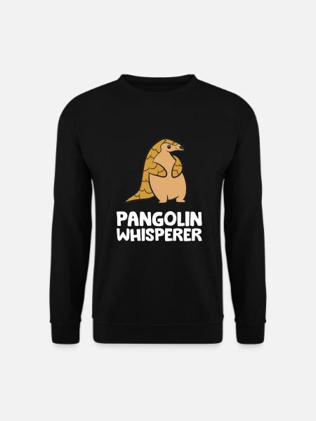 Funny Pangolin Lover Pangolin Whisperer - Unisex Sweatshirt - black