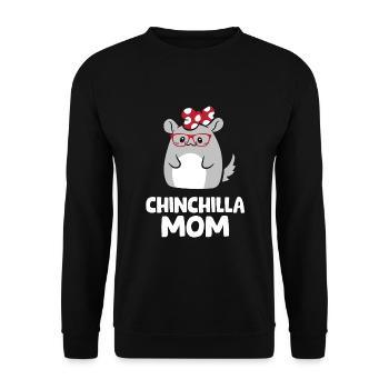 Maman Chinchilla - Sweat-shirt Unisexe - noir - Devant - Alina (178cm) & Michal (187cm)