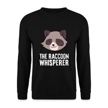 Le chuchoteur de raton laveur Cher raton laveur - Sweat-shirt Unisexe - noir - Devant - Alina (178cm) & Michal (187cm)