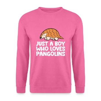 Nur ein Junge, der Schuppentiere liebt - Unisex Pullover - Pink - Vorne