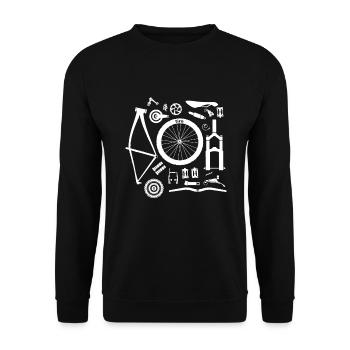 Accessoires de vélo de montagne Biker - Sweat-shirt Unisexe - noir - Devant - Alina (178cm) & Michal (187cm)