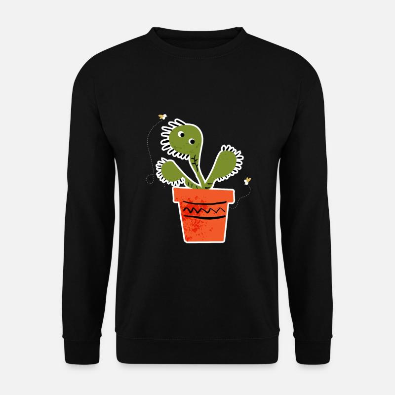 Venusfliegenfalle Like Flies Pflanze - Unisex Pullover - Schwarz
