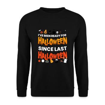 Ive était prêt pour Halloween - Sweat-shirt Unisexe - noir - Devant - Alina (178cm) & Michal (187cm)