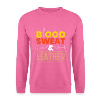 Blood Sweat & Leather Lederhandwerk - Unisex Pullover - Pink - Vorne