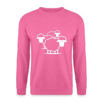 Sheep herd sheep wool - Unisex Sweatshirt - pink - Front