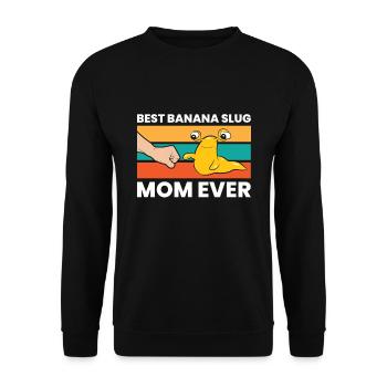 Meilleure maman d’escargot banane de tous les temps - Sweat-shirt Unisexe - noir - Devant - Alina (178cm) & Michal (187cm)