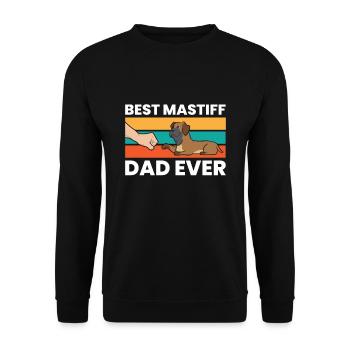 Cane Corso Bester italienischer Mastiff-Vater - Unisex Pullover - Schwarz - Vorne - Alina (178cm) & Michal (187cm)