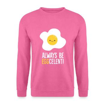 Always Be Eggcelent Frühstücksspiegelei - Unisex Pullover - Pink - Vorne