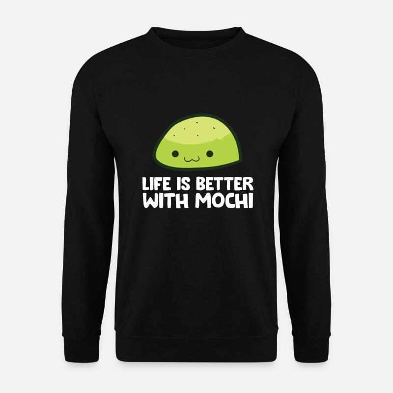 Life Is Better With Mochi - Unisex Sweatshirt - black