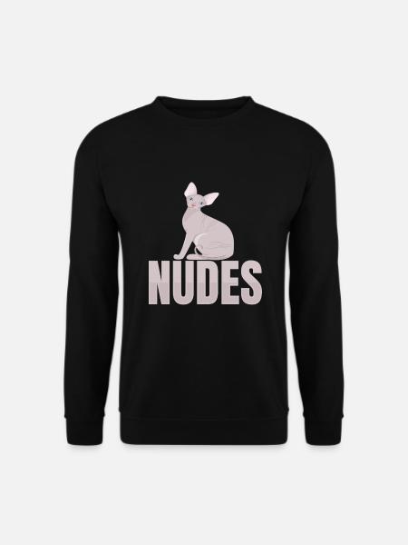 Nus Sphynx Chat Chat - Sweat-shirt Unisexe - noir