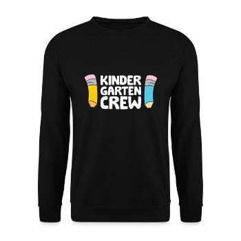 Kindergarten Crew - Unisex Sweatshirt - black - Front - Alina (178cm) & Michal (187cm)