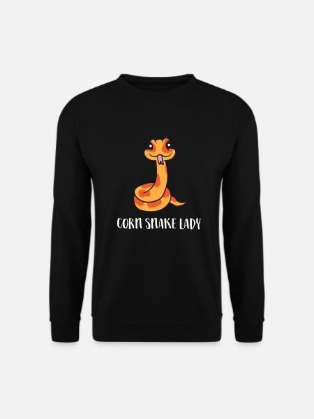 Corn Snake Lady Cute Pet Corn Snake - Unisex Pullover - Schwarz