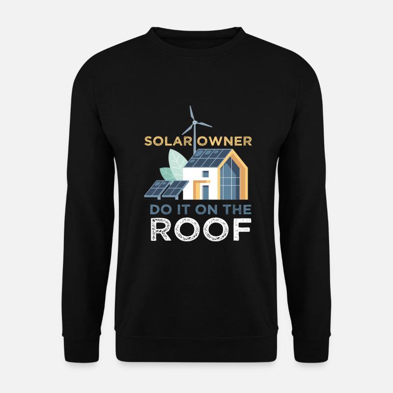 Do It On The Roof Solar Photovoltaik - Unisex Pullover - Schwarz