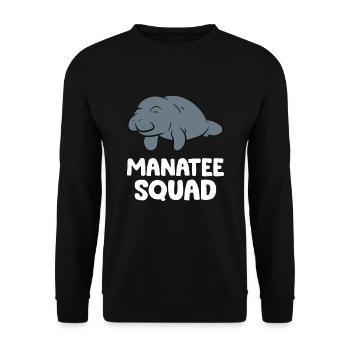 Manatee-Kader Team Manatee - Unisex Pullover - Schwarz - Vorne - Alina (178cm) & Michal (187cm)