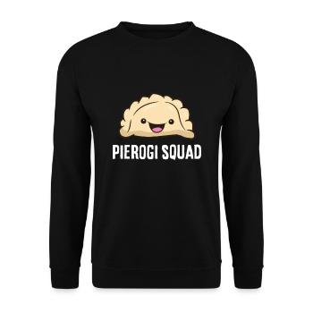 Pierogi Squad Poland Pierogi - Unisex Sweatshirt - black - Front - Alina (178cm) & Michal (187cm)