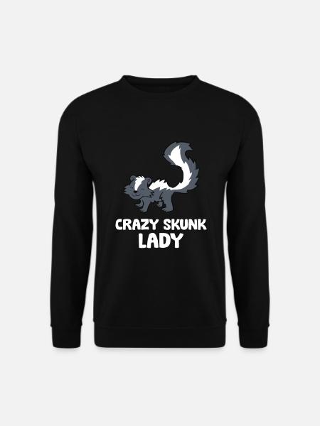 Crazy Skunk Lady - Unisex Sweatshirt - black