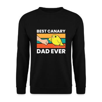 Bester kanarischer Vater aller Zeiten - Unisex Pullover - Schwarz - Vorne - Alina (178cm) & Michal (187cm)