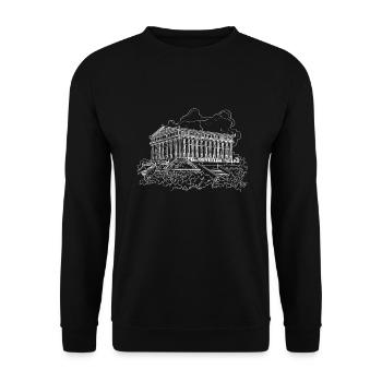Artemis Temple Ephesus Greece - Unisex Sweatshirt - black - Front - Alina (178cm) & Michal (187cm)