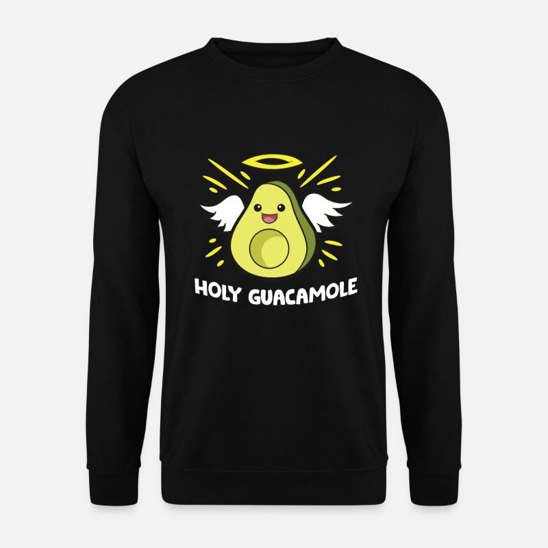 Avocado Angel Holy Guacamole - Unisex Sweatshirt - black
