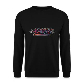 ASMRTIST ASMR - Unisex Sweatshirt - black - Front - Alina (178cm) & Michal (187cm)