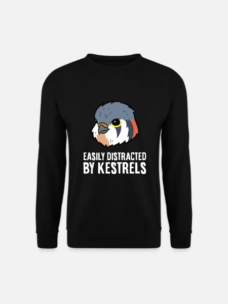 Easily Distracted By Kestrels - Unisex Sweatshirt - black