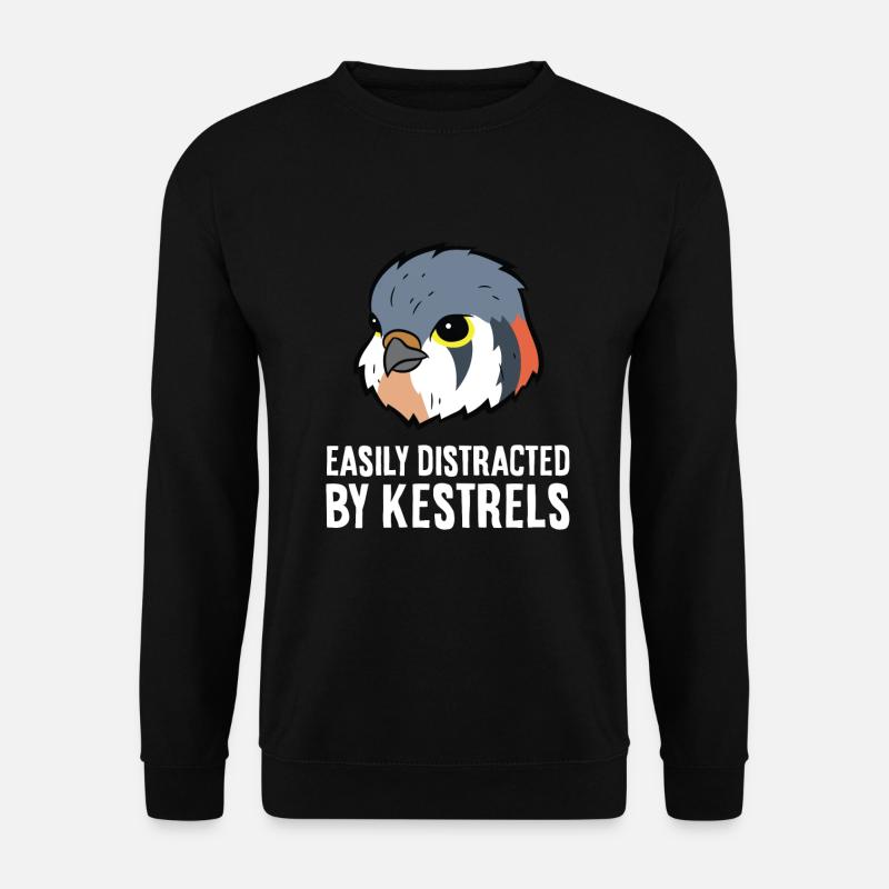 Easily Distracted By Kestrels - Unisex Sweatshirt - black