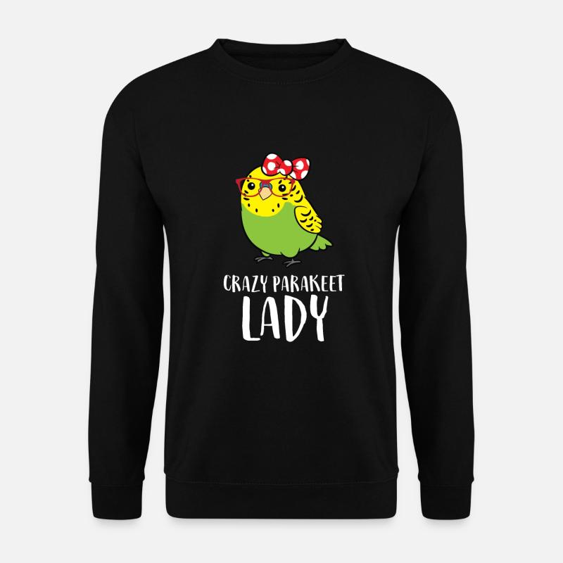 Dame perruche folle - Sweat-shirt Unisexe - noir