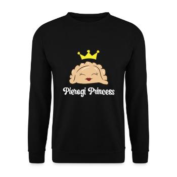 Pierogi Princesse Pologne Nourriture Mignon Pierogi - Sweat-shirt Unisexe - noir - Devant - Alina (178cm) & Michal (187cm)