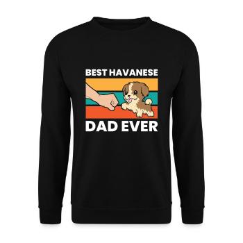 Meilleur papa havanais de tous les temps - Sweat-shirt Unisexe - noir - Devant - Alina (178cm) & Michal (187cm)