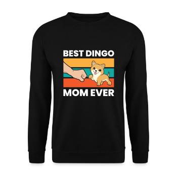 Australian Dingo Dog Mama Best Dingo Mom Ever - Unisex Pullover - Schwarz - Vorne - Alina (178cm) & Michal (187cm)